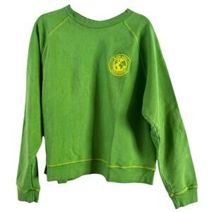 NWT Made Some Souvenirs Tourist Sweatshirt Green Size Medium USA Made
